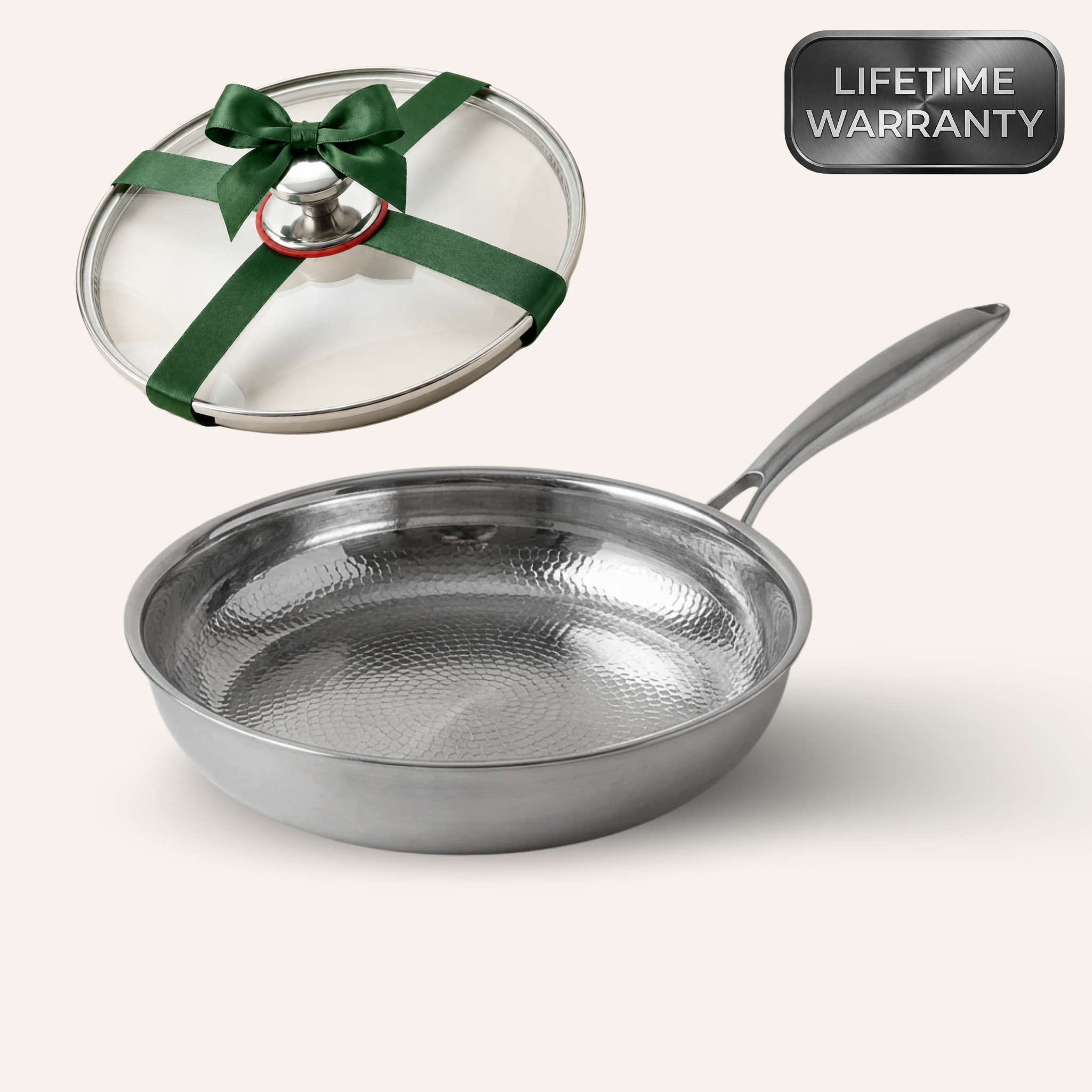 Kazuro Titanium Hammered Pan + Lid