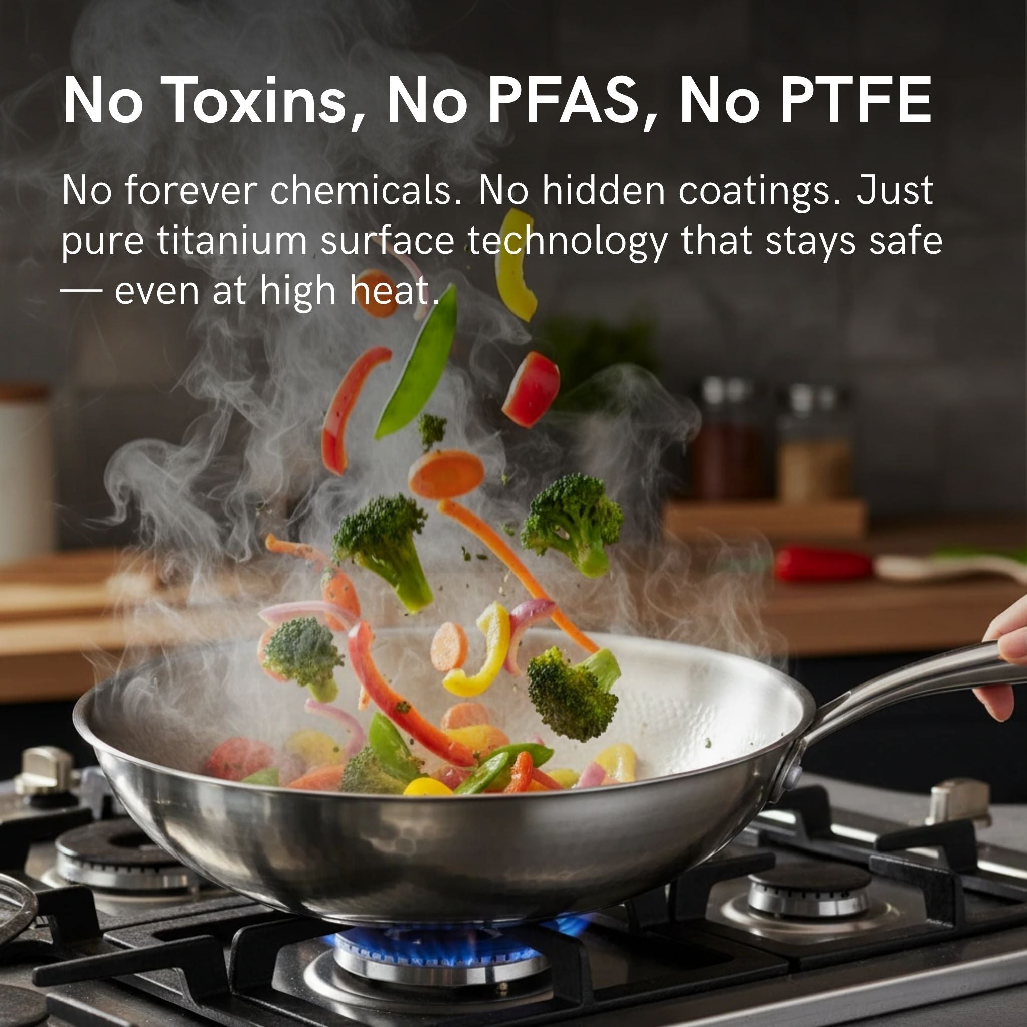 Kazuro Hand-Hammered Titanium Sauté Pan