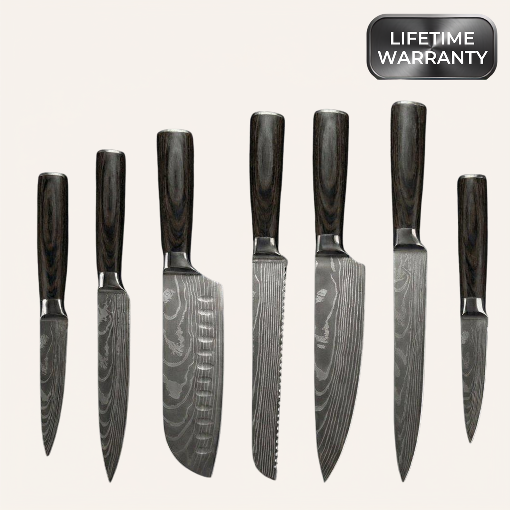 Kazuro Master Japanese Knife Collection (7-Piece Set)