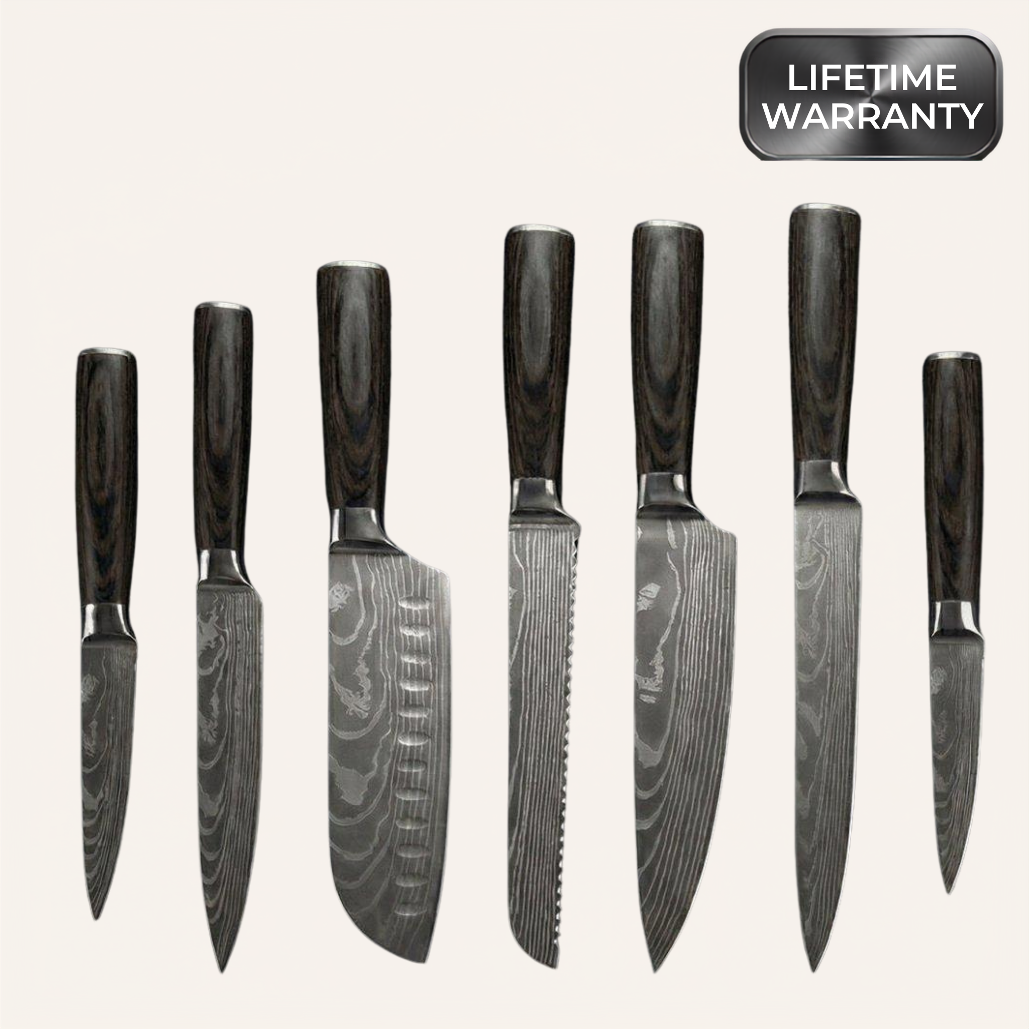 Kazuro Master Japanese Knife Collection (7-Piece Set)