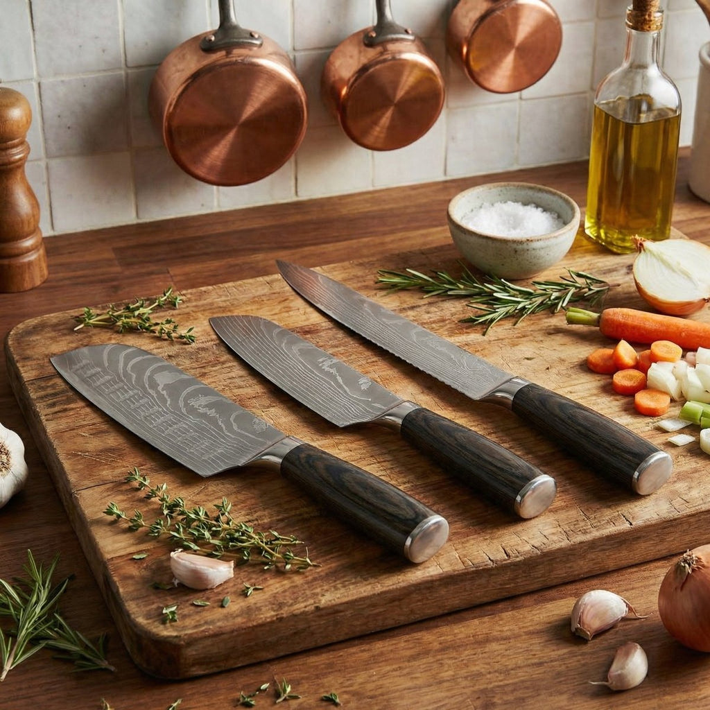 Kazuro Master Japanese Knife Collection (7-Piece Set)